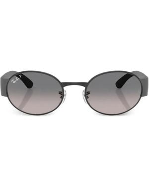 Ray-Ban Oval-Frame Sunglasses - Gray