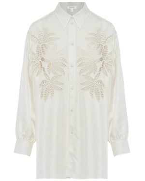 DIOTIMA Hemd mit Schnürung - Weiß