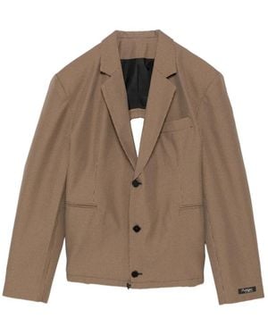 PROTOTYPES Open Back Blazer - Brown