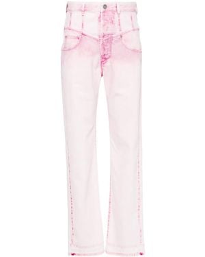 Isabel Marant Noemie ストレートジーンズ - ピンク