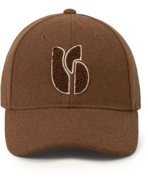 Ba&sh Baseballkappe Mit Logo-Stickerei - Braun