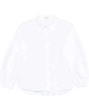 Psophia Balloon-Sleeve Shirt - White