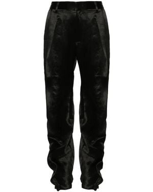 Y. Project Pantaloni in raso con cuciture - Nero