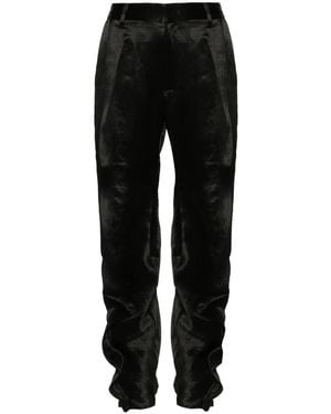 Y. Project Gerüschte Satinhose - Schwarz