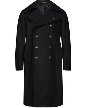 Tagliatore Doppelreihiger Mantel - Schwarz