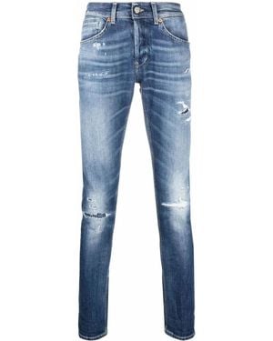 Dondup George Distressed-Effect Jeans - Blue