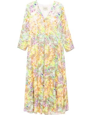 Bambah Haya Aza Kaftan - Yellow