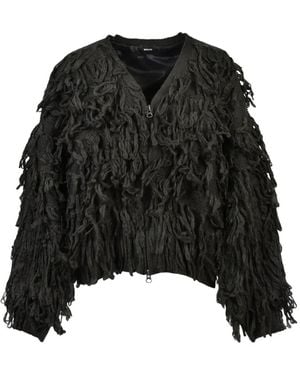 BREATH Loop-Knit Zip-Up Jacket - Black