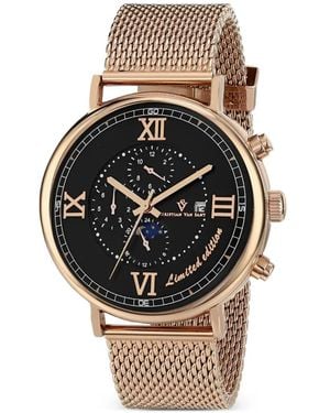 Christian Van Sant Somptueuse Ltd 46Mm Watch - Black