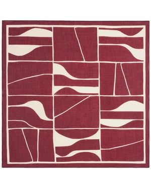 Bompard Pañuelo Con Motivo Geométrico - Rojo