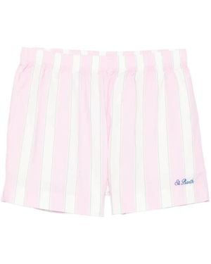 MC2 Saint Barth Short À Rayures - Pink
