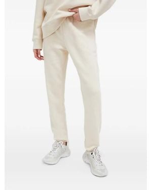 Casall Logo-Embroidered Elasticated Track Trousers - Natural
