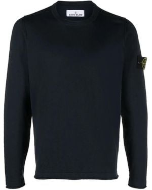 Stone Island コンパスパッチ プルオーバー - ブルー