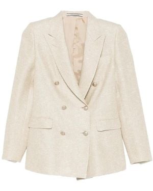 Tagliatore Blazer À Boutonnière Croisée - White
