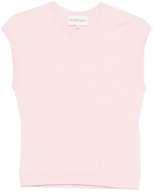 Bompard Ribbed Sleeveless Top - Pink