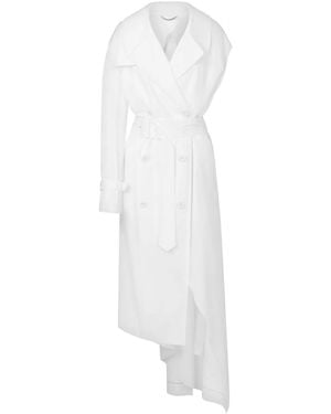 Moschino Single Breasted Trench - White
