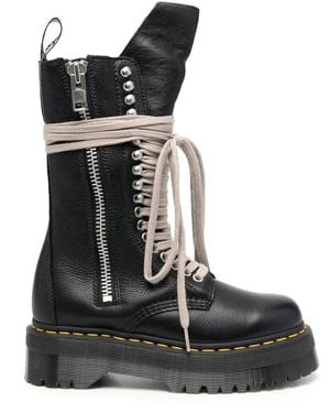 Rick Owens X Dr. Martens 1918 Lace-Up Platform Boots - Black