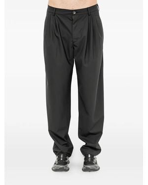 Andrea Ya'aqov Pleated-Detail Trousers - Black
