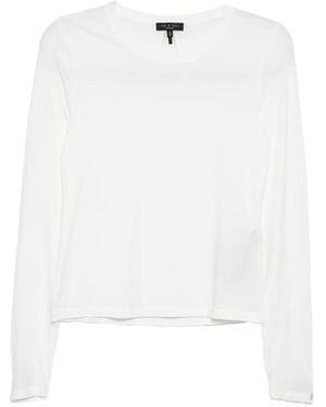 Rag & Bone T-Shirt Luca À Manches Longues - White