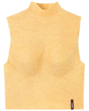 Sunnei Armatura High-Neck Top - Yellow