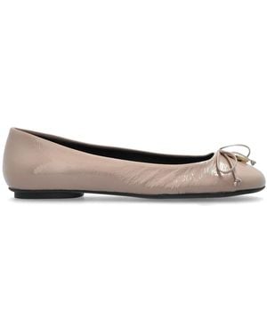 Furla Tulle Ballerina Shoes - Brown