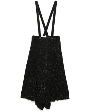 Song For The Mute Pleated Midi Skirt - Black