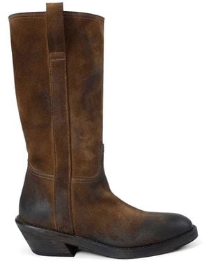 Ann Demeulemeester Laxit Suede Boots - Brown