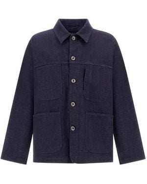 Herno Patch-Pocket Denim Shirt Jacket - Blue