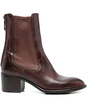 LEMARGO 50Mm Zip-Detail Leather Ankle Boots - Brown