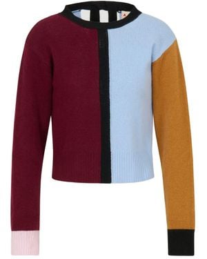 Marni カラーブロック セーター - レッド