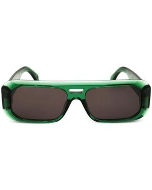 Palm Angels Lunettes De Soleil À Monture Carrée - Green