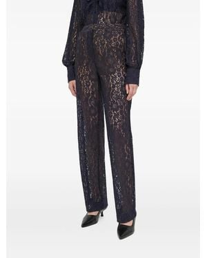 Bruuns Bazaar Floral-Lace Trousers - Black
