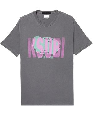 Ksubi Deranced Kash Short-Sleeve Graphic T-Shirt - Grey