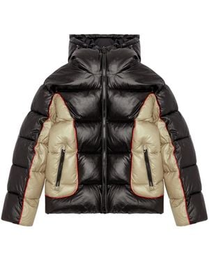 DIESEL Contrast Panel Puffer Jacket - Black