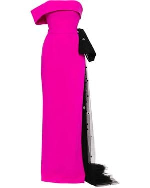 Saiid Kobeisy Abito Da Sera Con Spalle Scoperte - Rosa