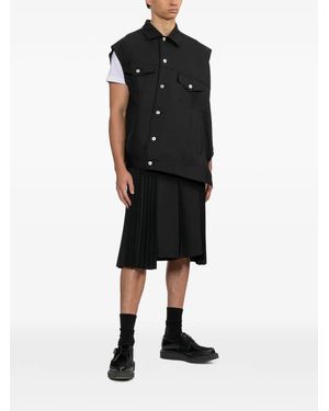 COMME DES GARÇON BLACK Pleated Shorts - Black