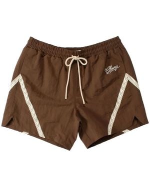 CHERRY LA Shorts Mit Logo-Stickerei - Braun