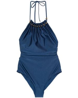 Zimmermann Aster Badpak Met Gesmockte Kralen - Blauw