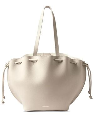 Claudie Pierlot Alban Grained Leather Bag - Natural