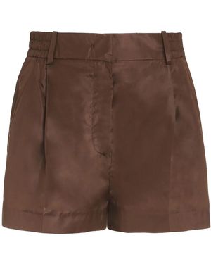 Valentino Garavani Pressed-Crease Tailored Shorts - Brown
