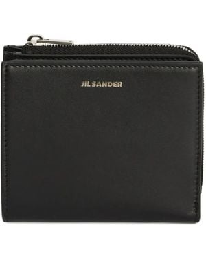 Jil Sander Embossed Mini Wallet - Black