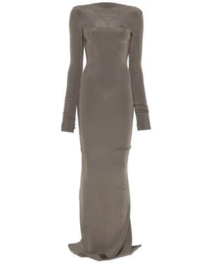 Rick Owens Gown Maxi Dress - Grey