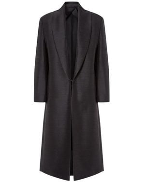 Alberta Ferretti Shawl-Collar Coat - Black
