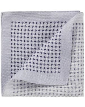 BOSS Dotted Pocket Square - Gray
