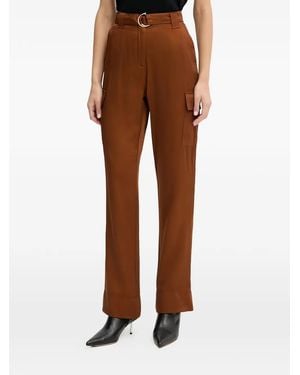 Morgan Belted Trousers - Brown