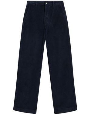 Woolrich Corduroy Straight-Leg Trousers - Blue