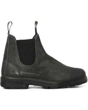 Blundstone Original #1910 Suede Chelsea Boots - Black