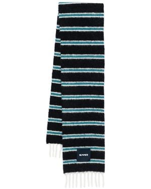 Sunnei Sciarpa A Righe - Blu