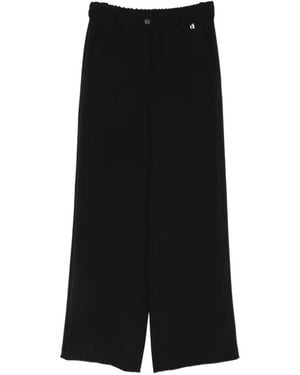 Dixie Logo-plaque wide-leg trousers - Schwarz