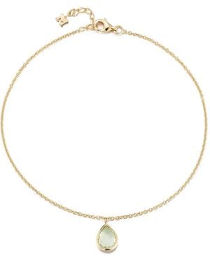 Mateo Amethyst Anklet Bracelet - Metallic